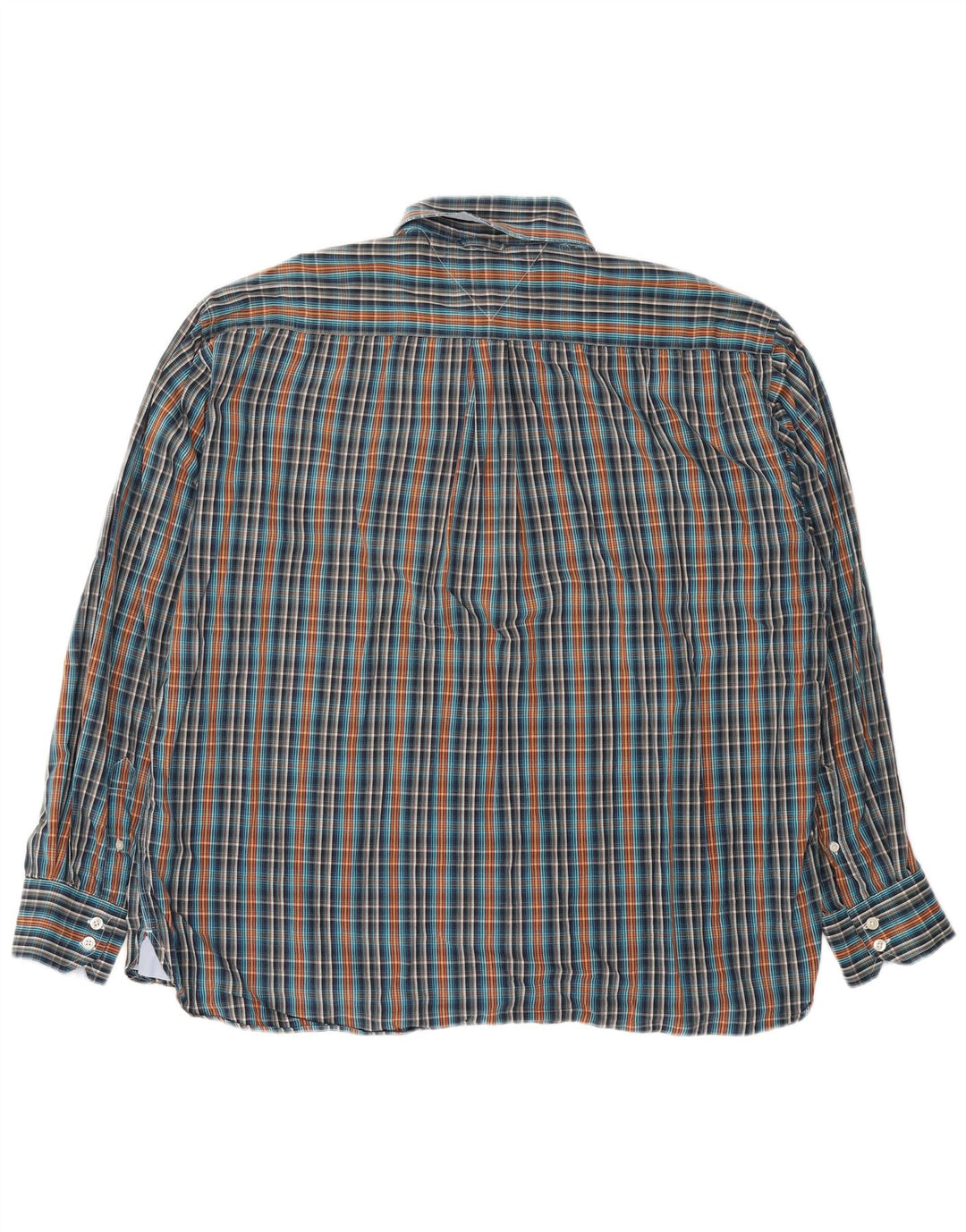 TOMMY HILFIGER Mens Shirt 2XL Multicoloured Check Cotton