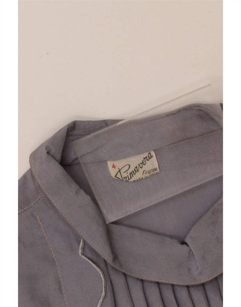 PRIMAVERA FIRENZE Womens Blouse Top UK 14 Large Grey Vintage Primavera Firenze and Second-Hand Primavera Firenze from Messina Hembry 