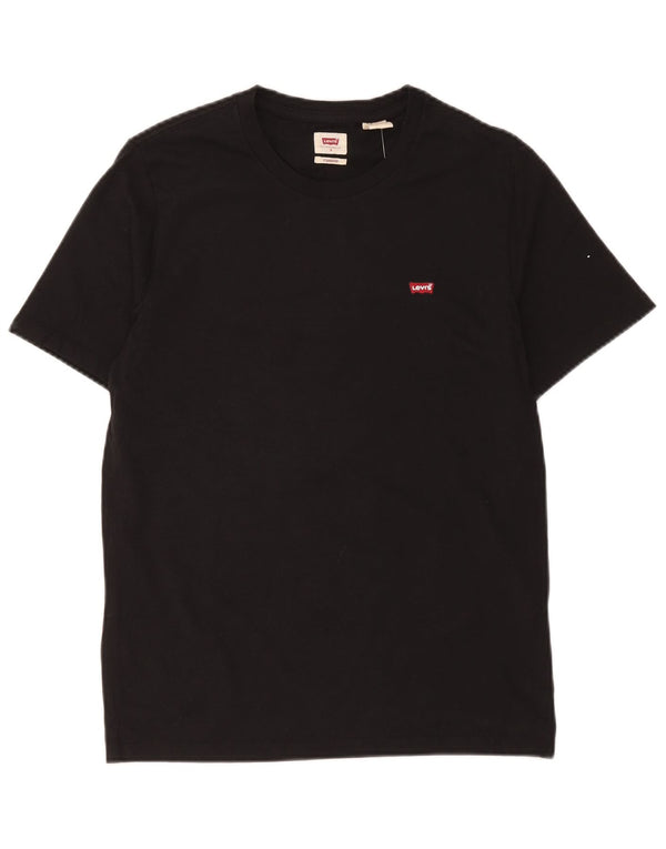 Levi's Mens Standard Fit T-Shirt Top Small Black Cotton