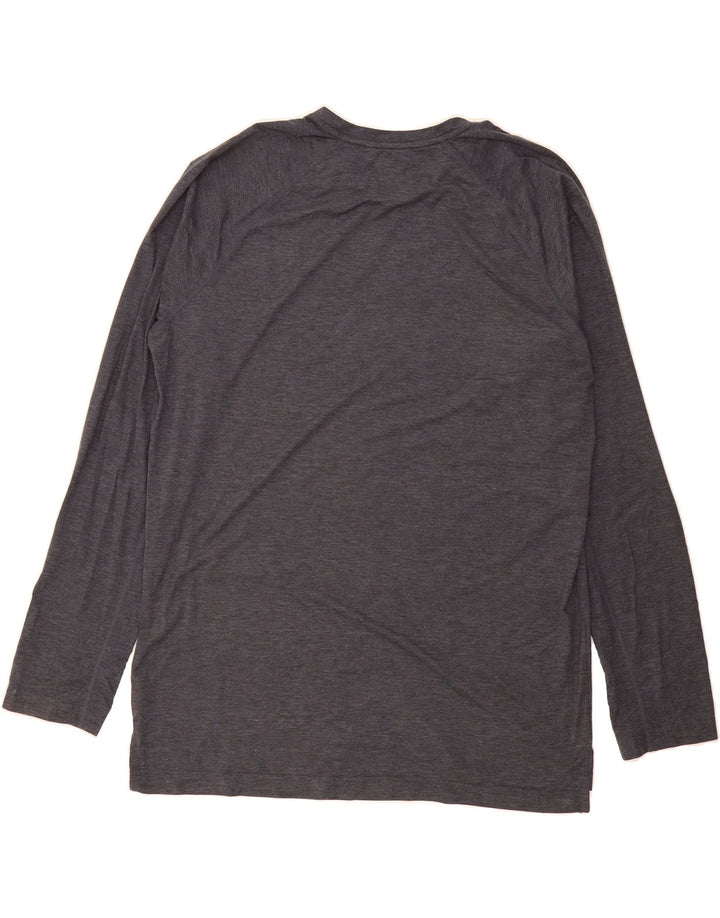 REEBOK Mens Graphic Top Long Sleeve XL Grey Vintage Reebok and Second-Hand Reebok from Messina Hembry 