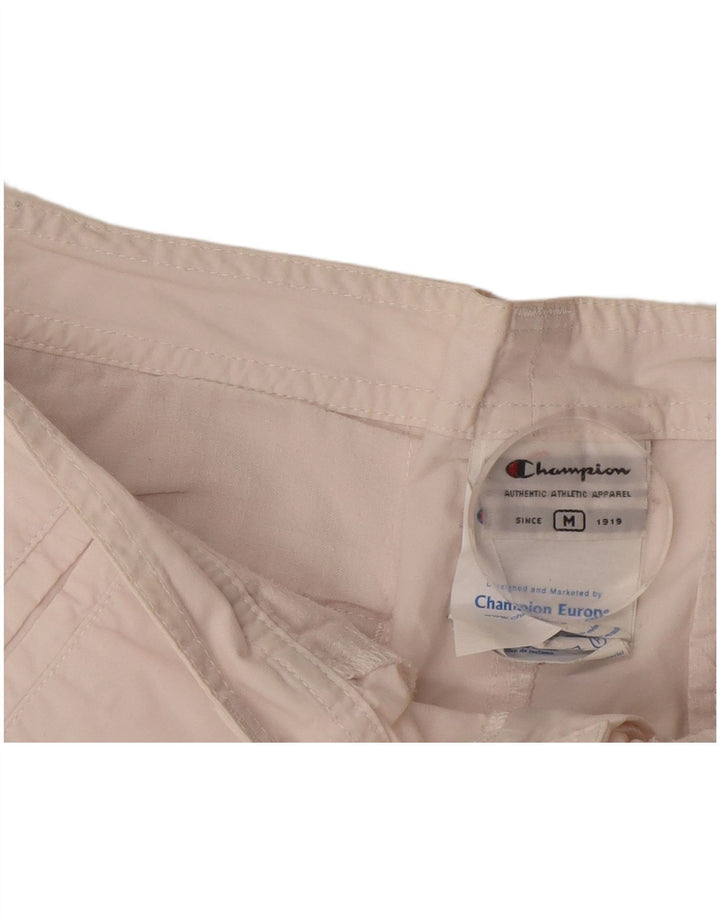 CHAMPION Womens Casual Shorts Medium W30 Off White Cotton