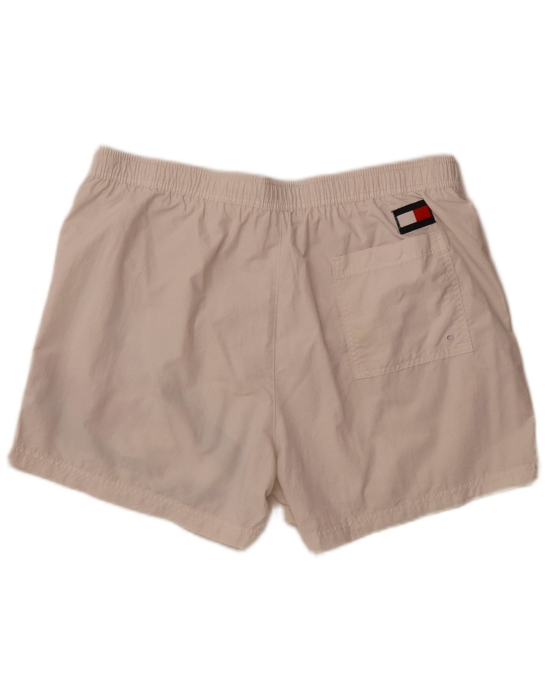 TOMMY HILFIGER Mens Swimming Shorts XL  White Colourblock Polyamide