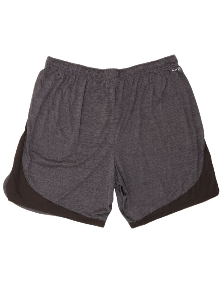 Russell Athletic Mens Sport Shorts 2XL  Grey Colourblock Polyester