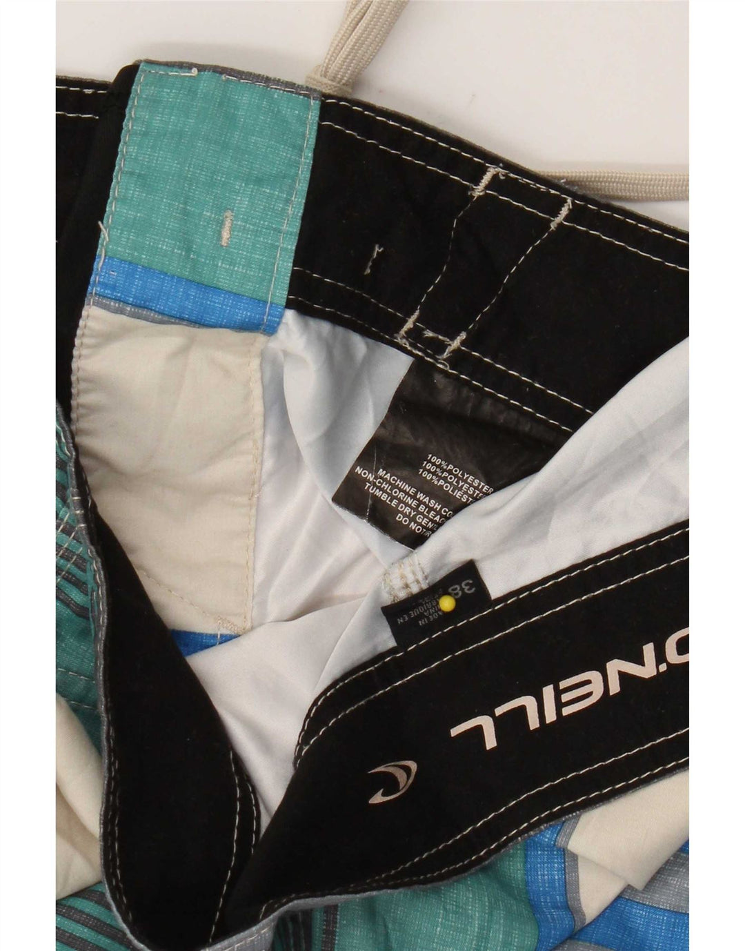 O'Neill Mens Swimming Shorts XL  Multicoloured Striped Polyester