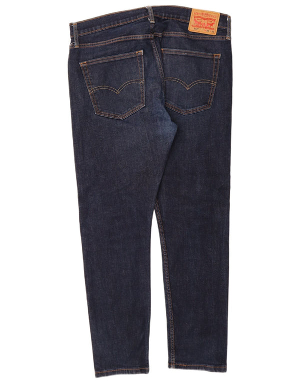 Levi's Mens 512 Slim Tapered Jeans W36 L32 Navy Blue Cotton