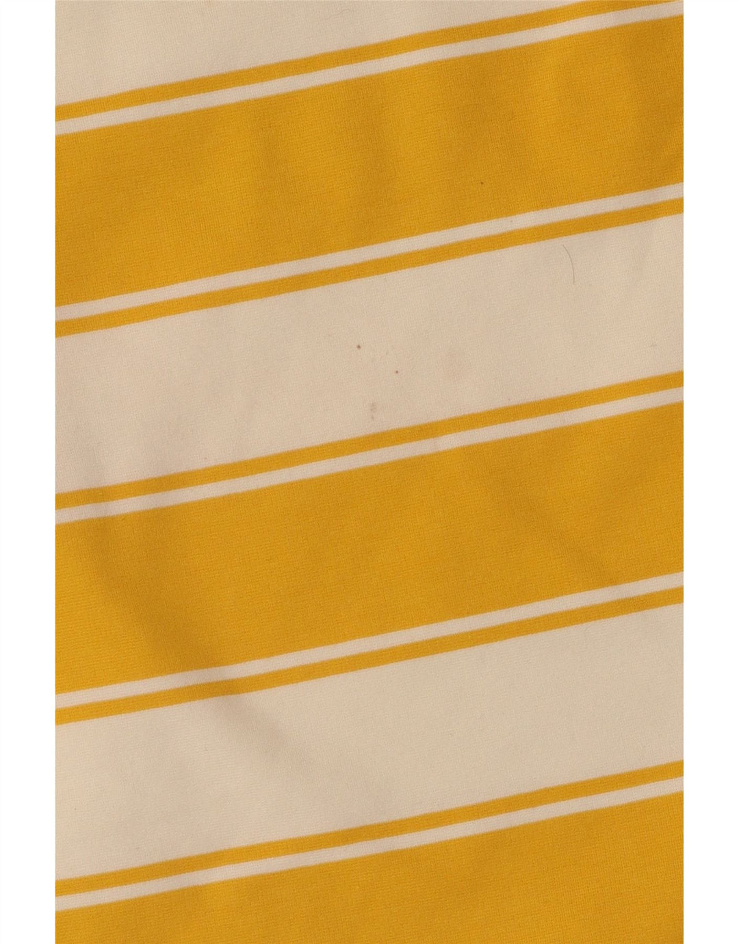 Marks & Spencer Womens Crop Top UK 14 Large Yellow Striped Cotton
