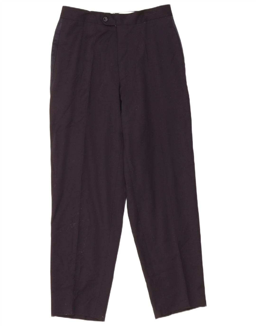 Vintage Mens Straight Suit Trousers IT 48 Medium W30 L30 Navy Blue
