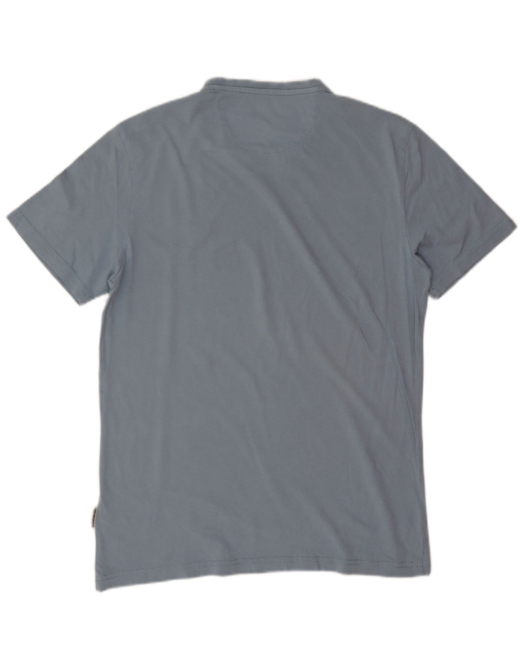 Napapijri Mens T-Shirt Top Medium Blue Cotton