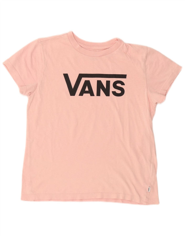 VANS Womens Graphic T-Shirt Top UK 12 Medium Pink