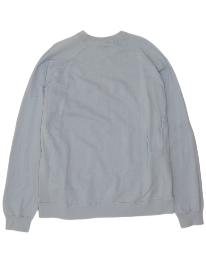 Champion Mens Graphic Sweatshirt Jumper 2XL Blue Cotton