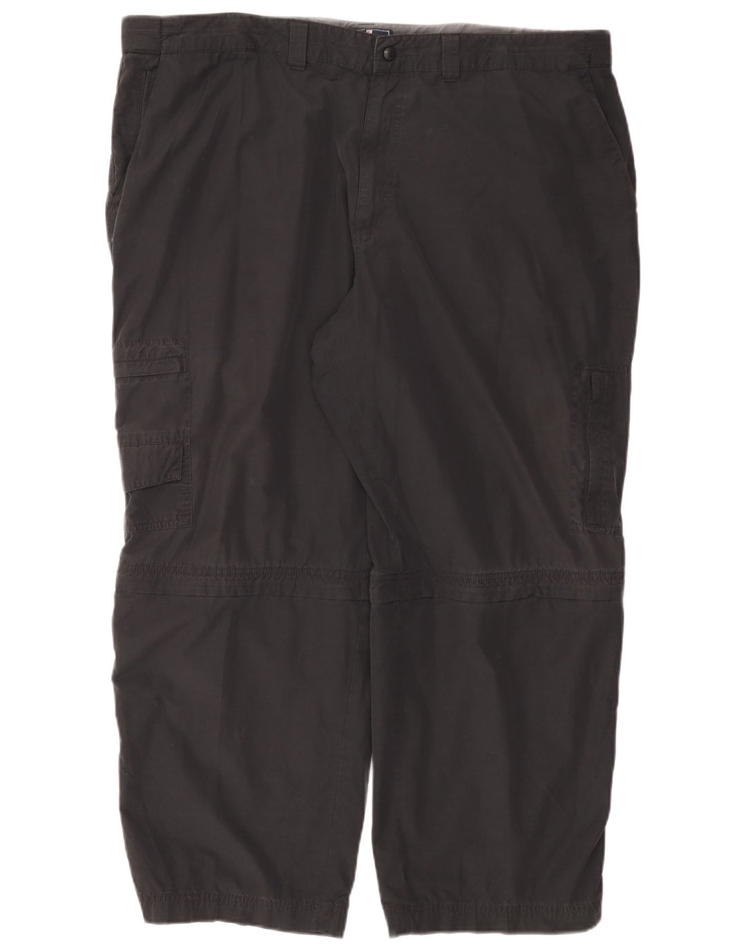 Marks & Spencer Mens Straight Cargo Trousers W44 L29 Black Cotton