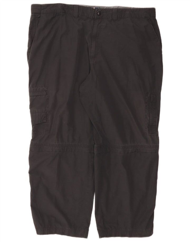 Marks & Spencer Mens Straight Cargo Trousers W44 L29 Black Cotton
