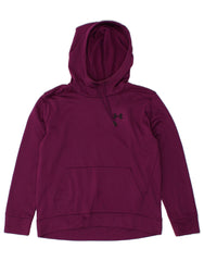 UNDER ARMOUR Womens Hoodie Jumper UK 14 Medium Purple