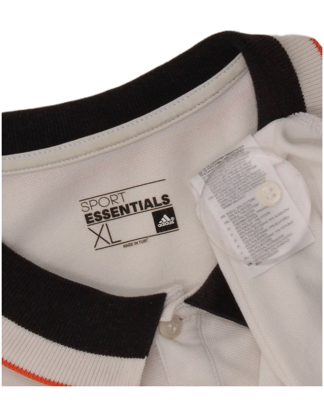 Adidas Mens Climalite Polo Shirt XL White Cotton
