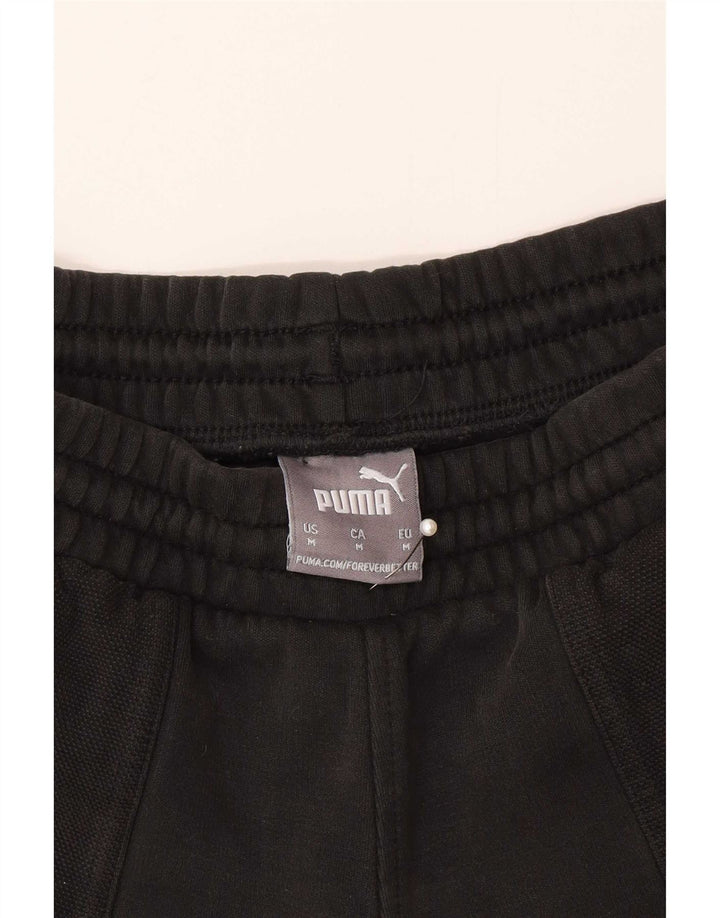 Puma Mens Tracksuit Trousers Medium  Black Cotton