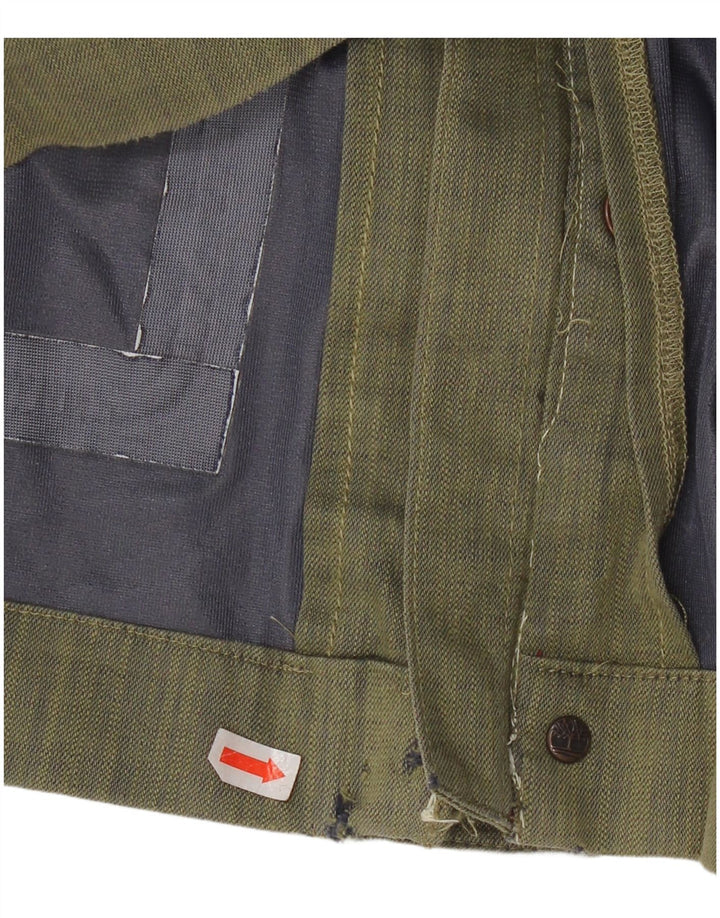 Timberland Mens Hooded Waterproof Jacket UK 46 3XL Khaki