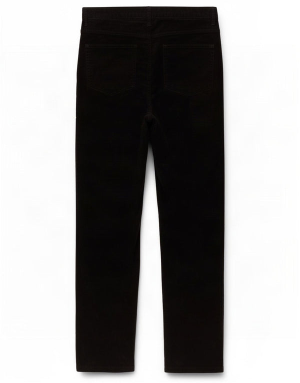 Marks & Spencer Womens Slim Corduroy Trousers UK 16 Large W34 L31 Black