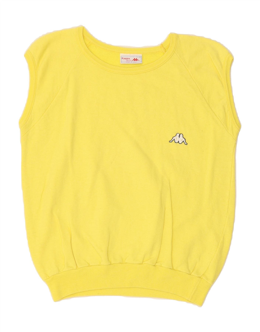 KAPPA Womens Vest Tank Top IT 44 Medium Yellow Vintage Kappa and Second-Hand Kappa from Messina Hembry 