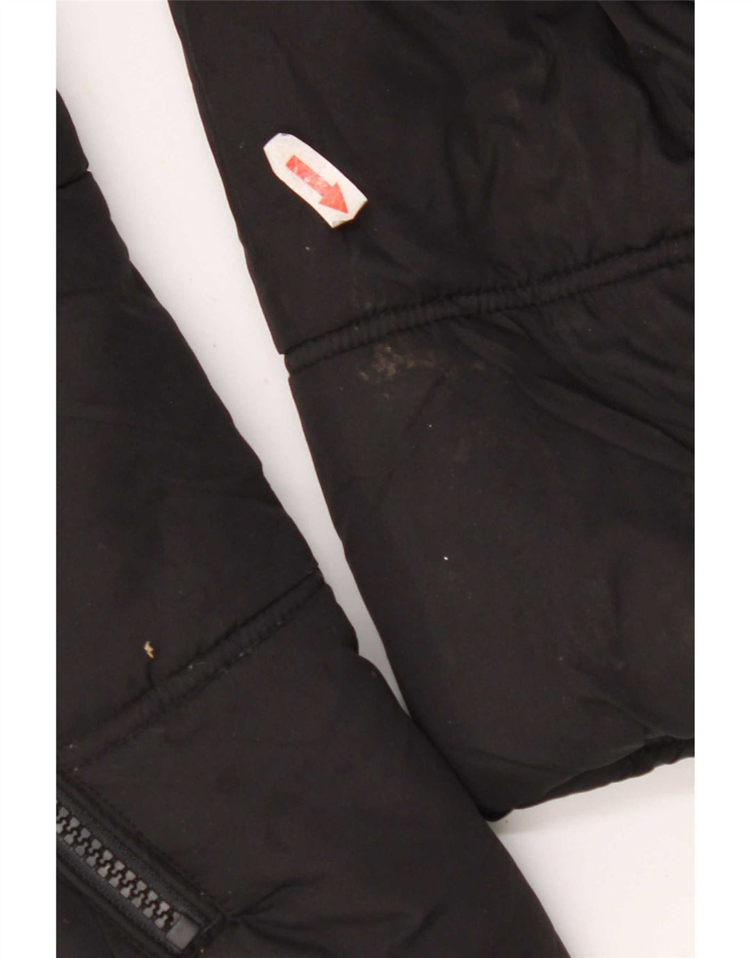 Marks & Spencer Womens Hooded Padded Jacket UK 12 Medium Black Polyester