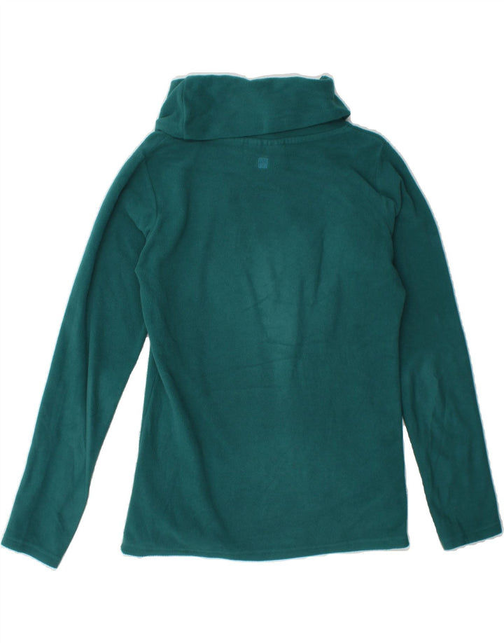 MOUNTAIN WAREHOUSE Womens Roll Neck Fleece Jumper UK 8 Small Green Vintage Mountain Warehouse and Second-Hand Mountain Warehouse from Messina Hembry 