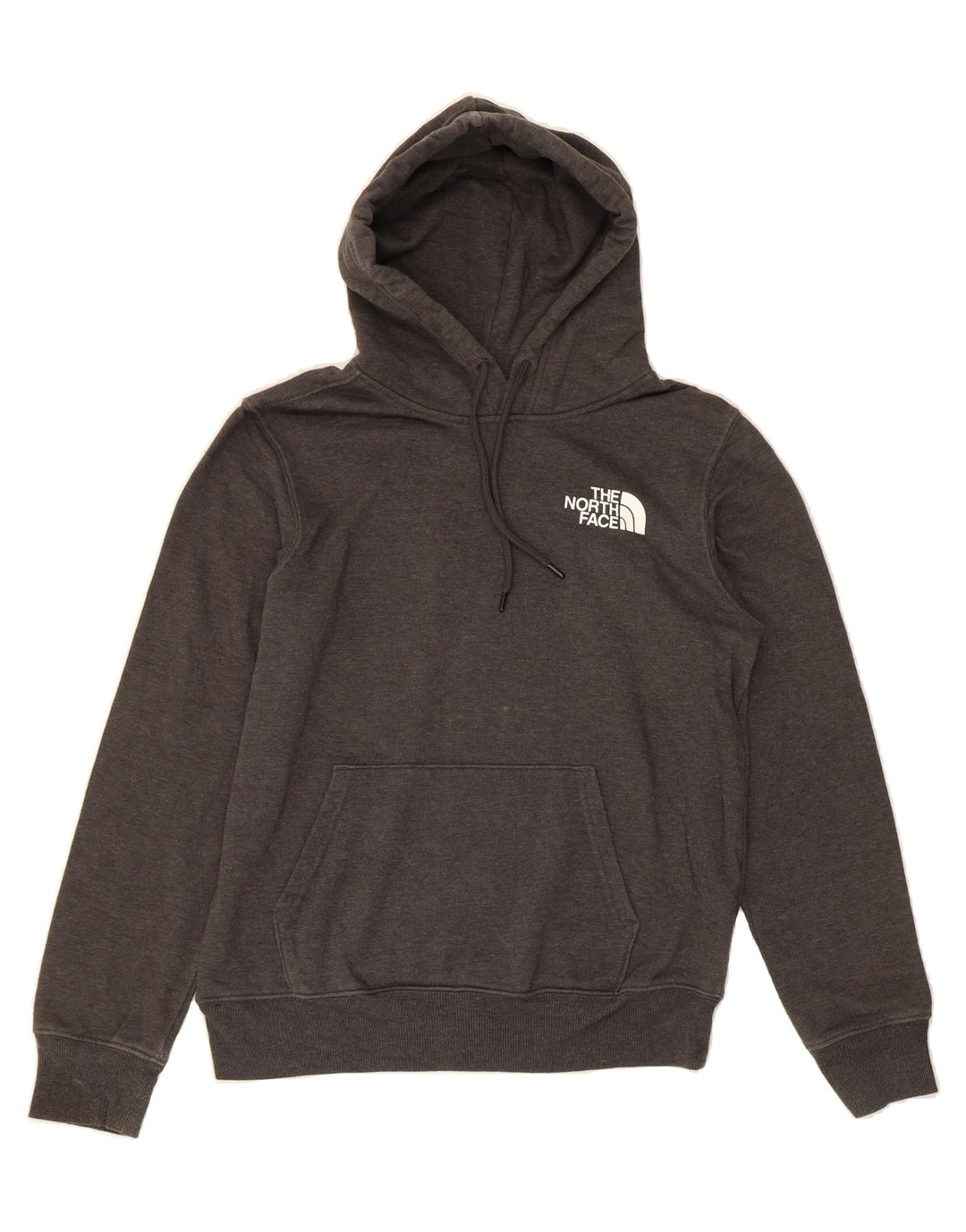 THE NORTH FACE Mens Graphic Hoodie Jumper Small Grey Cotton Vintage The North Face and Second-Hand The North Face from Messina Hembry 