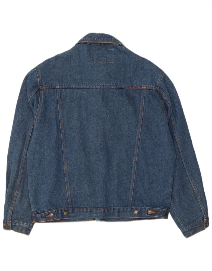 CANYON Mens Denim Jacket UK 40 Large Blue Cotton