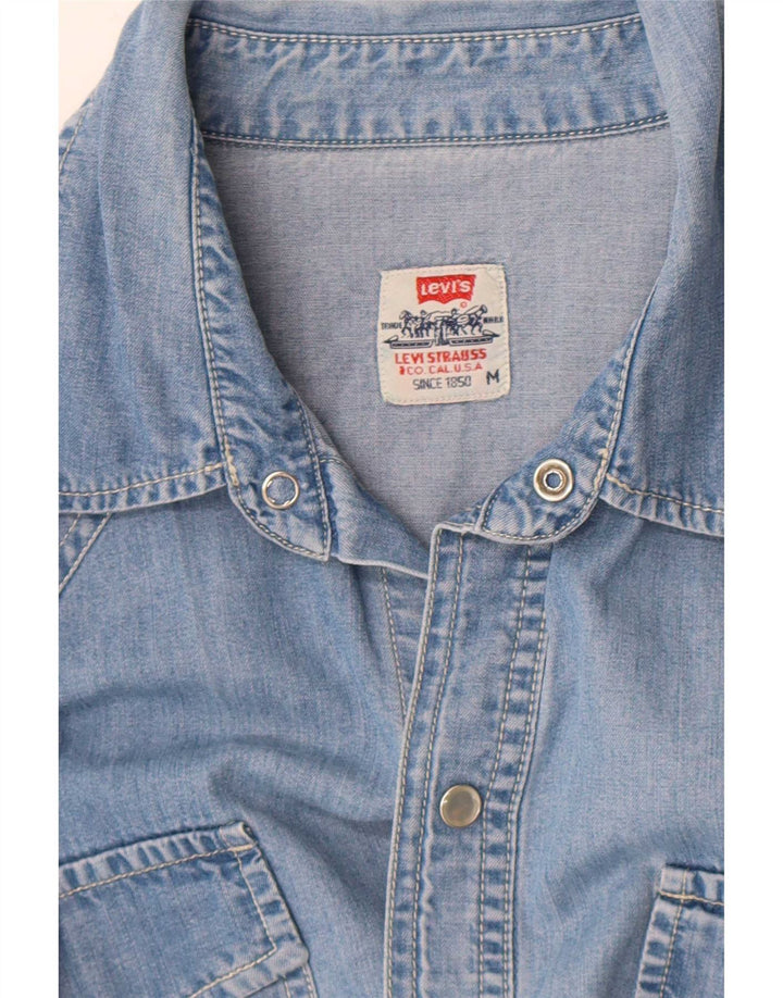 Levi's Mens Short Sleeve Denim Shirt Medium Blue