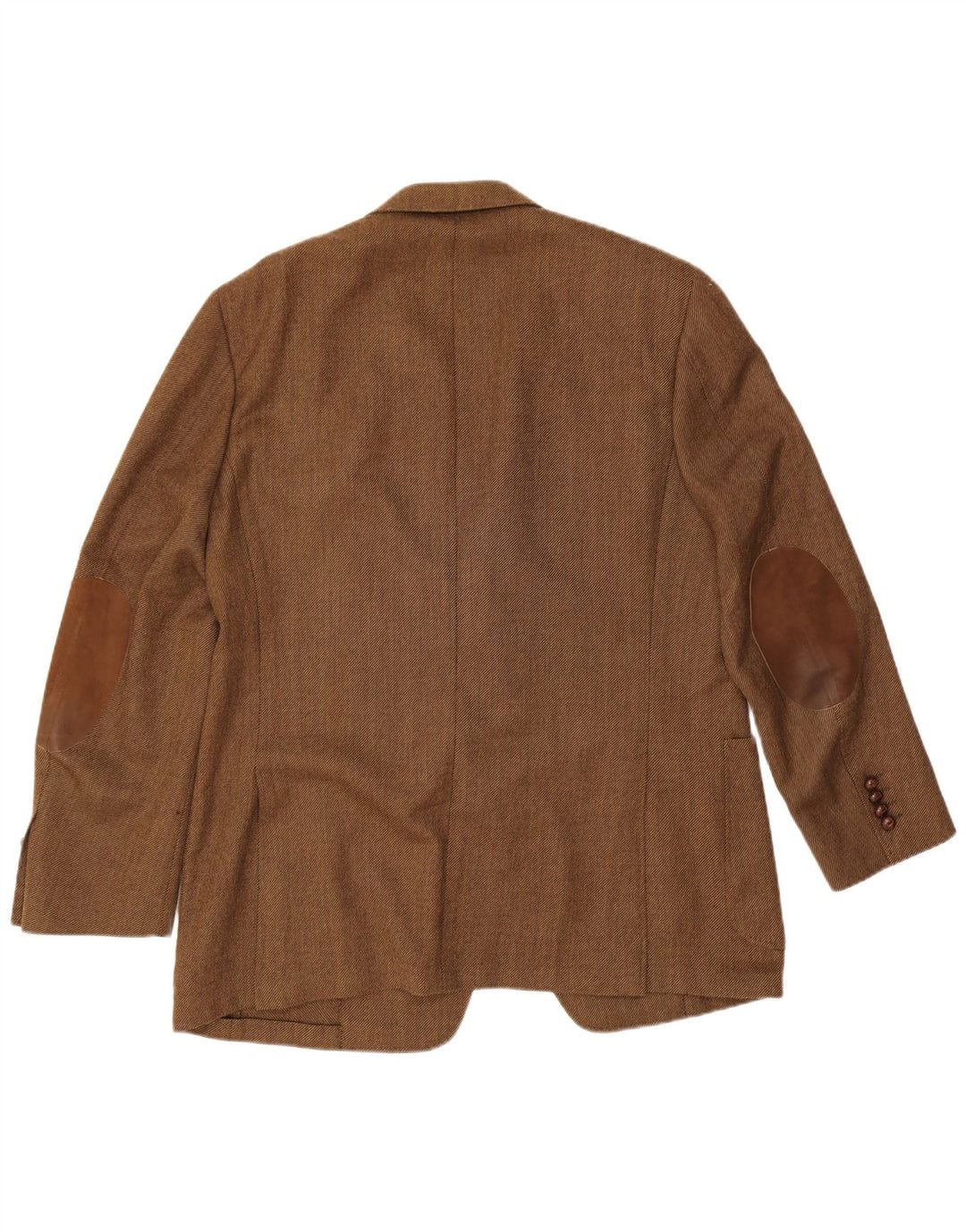 Canali Mens 3 Button Blazer Jacket IT 54 2XL Brown Virgin Wool