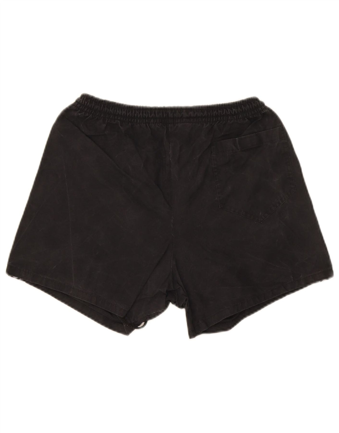 Asics Mens Graphic Sport Shorts Small Black Polyester