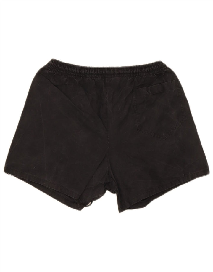 Asics Mens Graphic Sport Shorts Small Black Polyester
