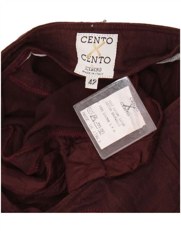 Iceberg Womens Cento / Cento A-Line Skirt IT 42 Medium W26 Burgundy