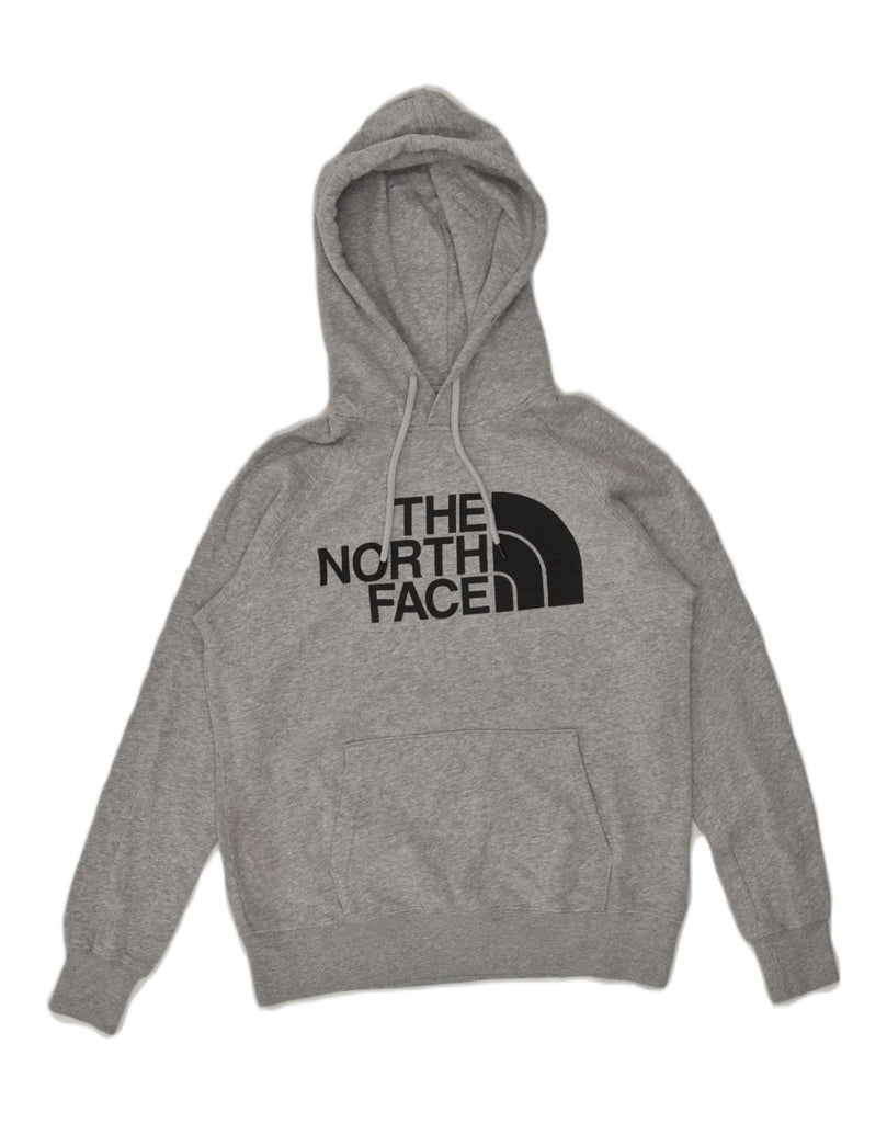 THE NORTH FACE Womens Graphic Hoodie Jumper UK 8 Small Grey Cotton | Vintage The North Face | Thrift | Second-Hand The North Face | Used Clothing | Messina Hembry 