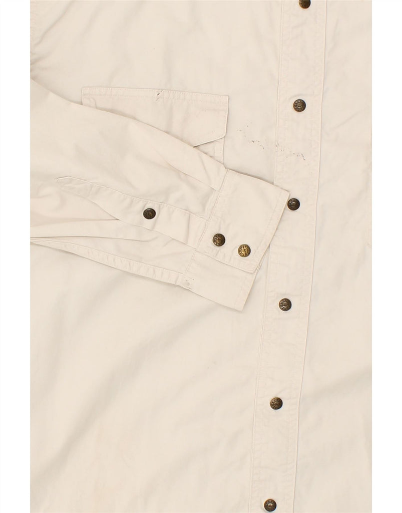 WRANGLER Mens Shirt XL Off White Cotton | Vintage Wrangler | Thrift | Second-Hand Wrangler | Used Clothing | Messina Hembry 