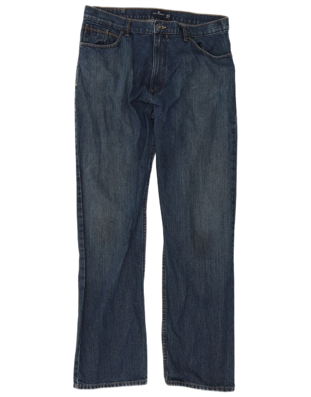 Marks & Spencer Mens Blue Harbour Straight Jeans W36 L33 Blue Cotton