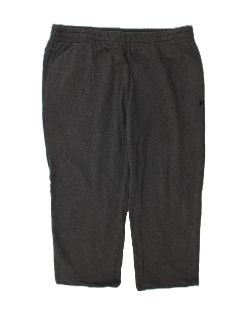 RUSSELL ATHLETIC Mens Crop Tracksuit Trousers XL Grey Cotton Vintage Russell Athletic and Second-Hand Russell Athletic from Messina Hembry 