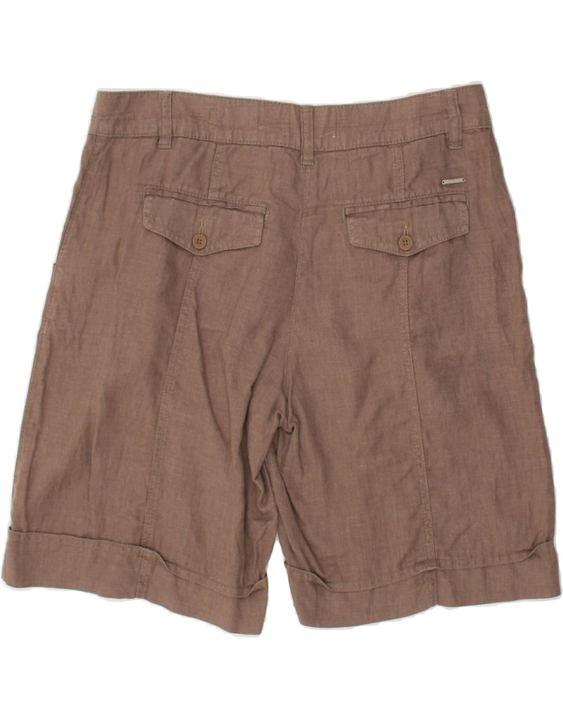 TIMBERLAND Womens Casual Shorts EU 44 XL W34 Brown Linen | Vintage Timberland | Thrift | Second-Hand Timberland | Used Clothing | Messina Hembry 