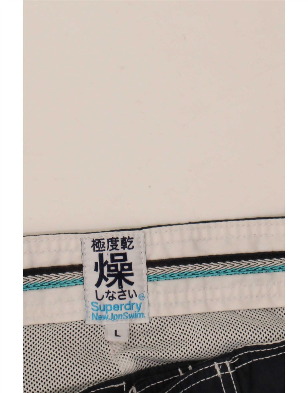 Superdry Mens Graphic Swimming Shorts Large Navy Blue