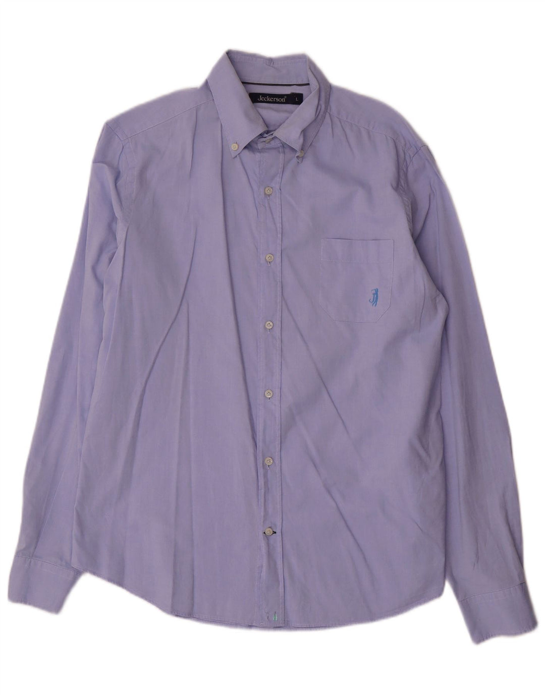 JECKERSON Mens Shirt Large Blue Cotton