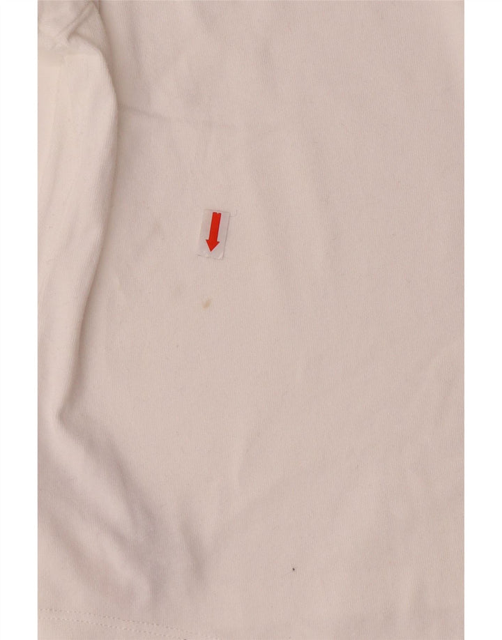 Nike Girls Graphic T-Shirt Top 12-13 Years Large White Cotton