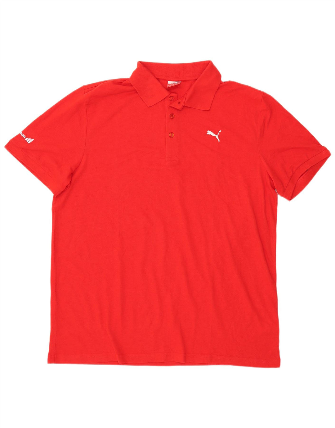 PUMA Mens Polo Shirt 2XL Red Cotton