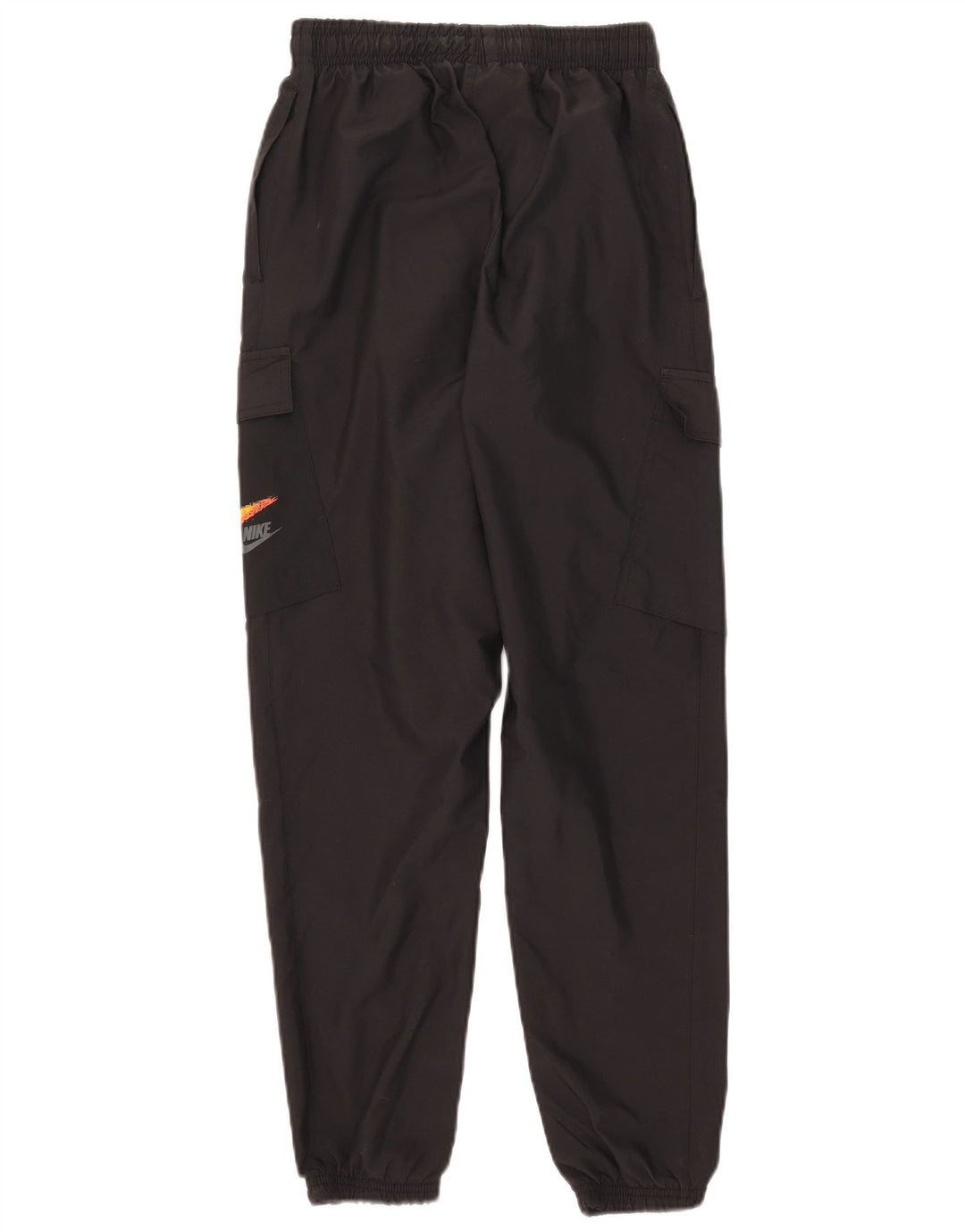 Nike Womens Cargo Tracksuit Trousers Joggers UK 6 XS Black Polyester
