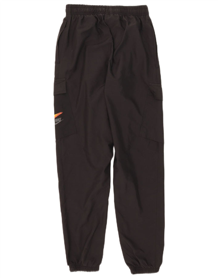Nike Womens Cargo Tracksuit Trousers Joggers UK 6 XS Black Polyester