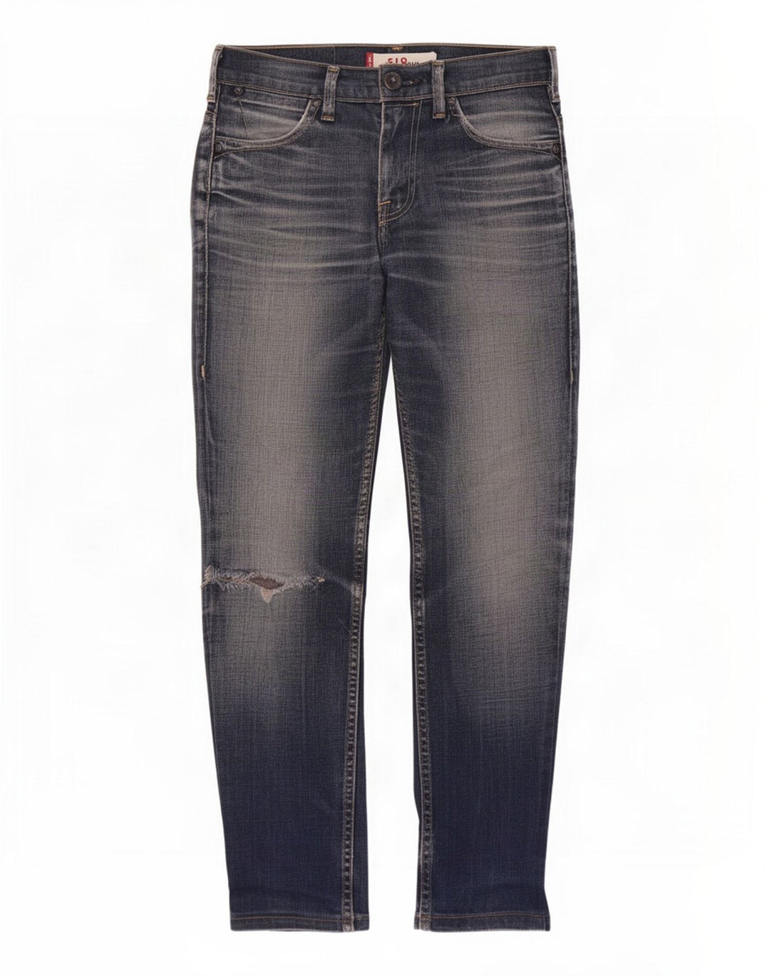 Levi's Womens 519 Distressed Slim Jeans W28 L28 Blue