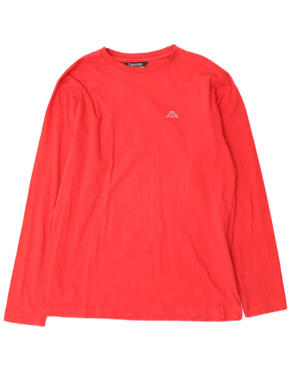 Kappa Mens Top Long Sleeve Large Red Cotton