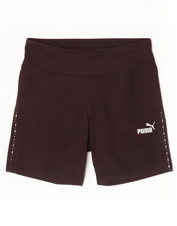 Puma Womens Graphic Sport Shorts UK 14 Large Black