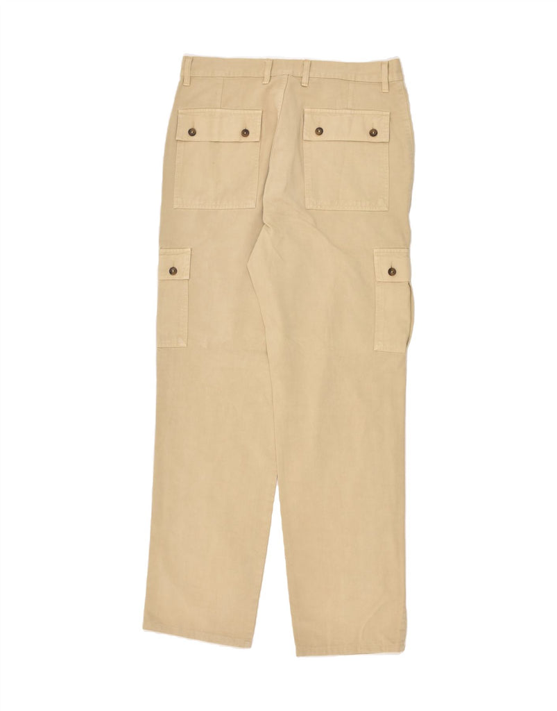 CARRERA Mens Straight Cargo Trousers W34 L33 Beige Cotton | Vintage Carrera | Thrift | Second-Hand Carrera | Used Clothing | Messina Hembry 