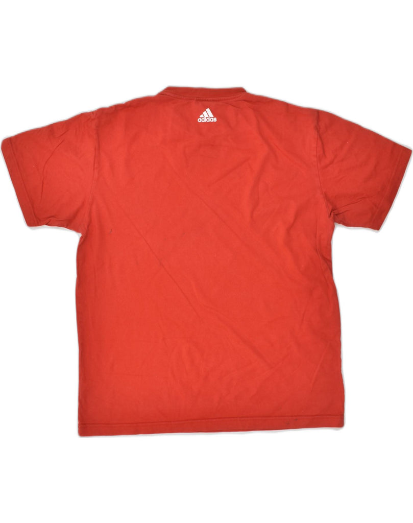 ADIDAS Mens Graphic T-Shirt Top Medium Red Cotton | Vintage Adidas | Thrift | Second-Hand Adidas | Used Clothing | Messina Hembry 