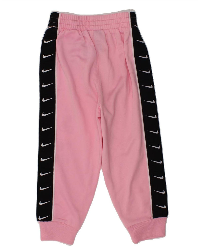 NIKE Baby Boys Joggers Tracksuit Trousers 9-12 Months Pink Polyester | Vintage Nike | Thrift | Second-Hand Nike | Used Clothing | Messina Hembry 