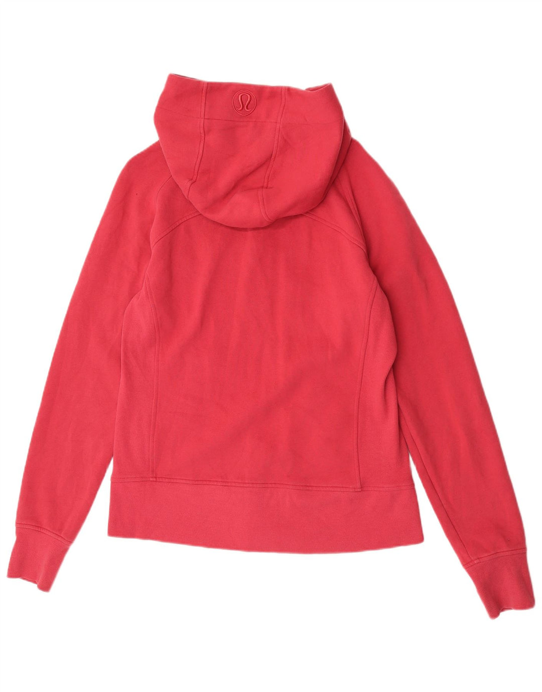 Lululemon Womens Zip Hoodie Sweater US 12 Large Red Cotton