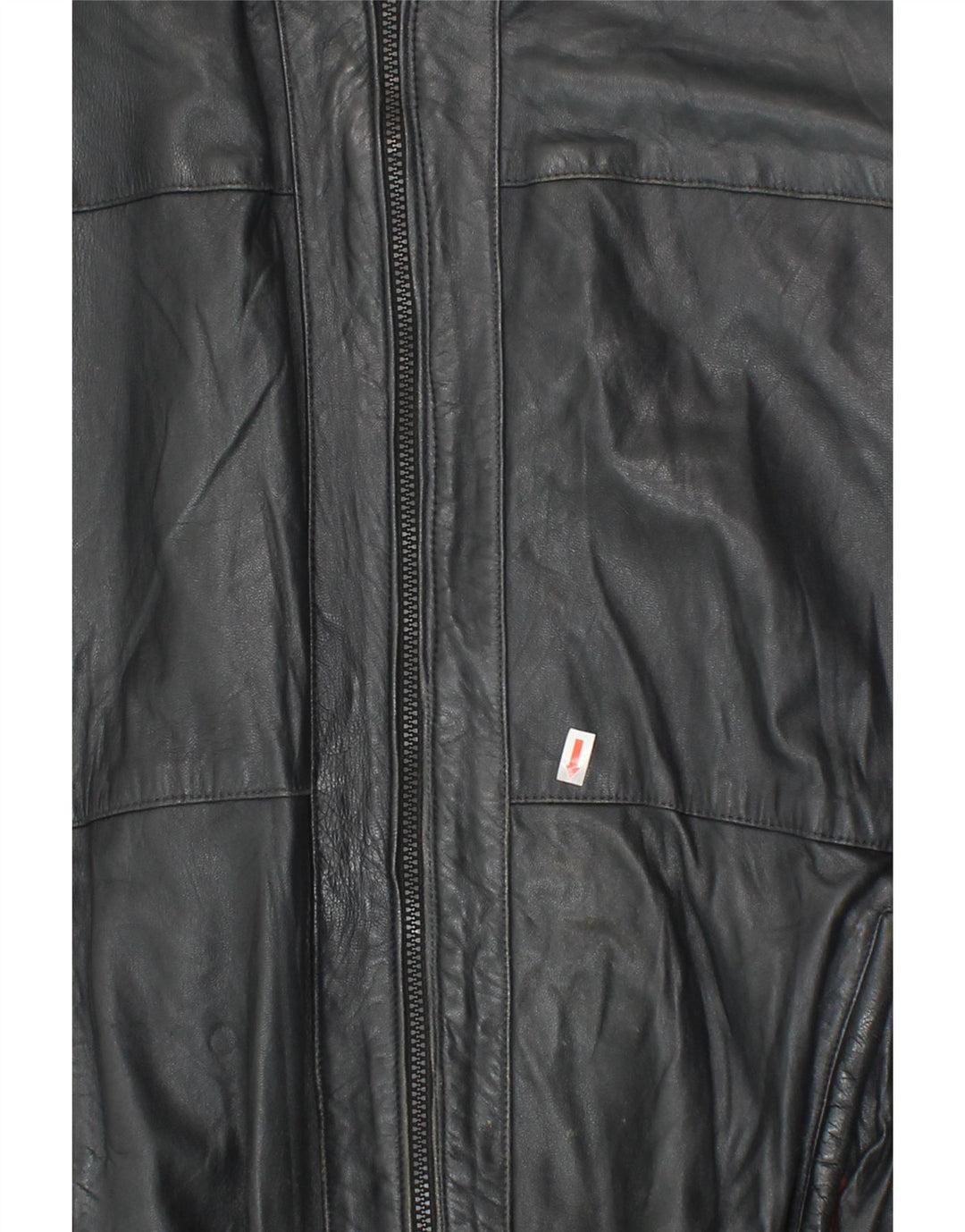 VINTAGE Womens Leather Jacket IT 54 2XL Black Vintage Vintage and Second-Hand Vintage from Messina Hembry 